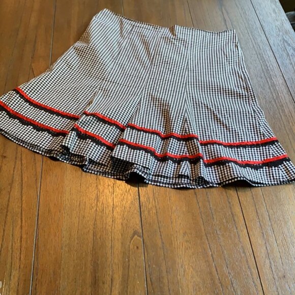 Morbid Threads Gingham Skirt - Picture 2 of 7